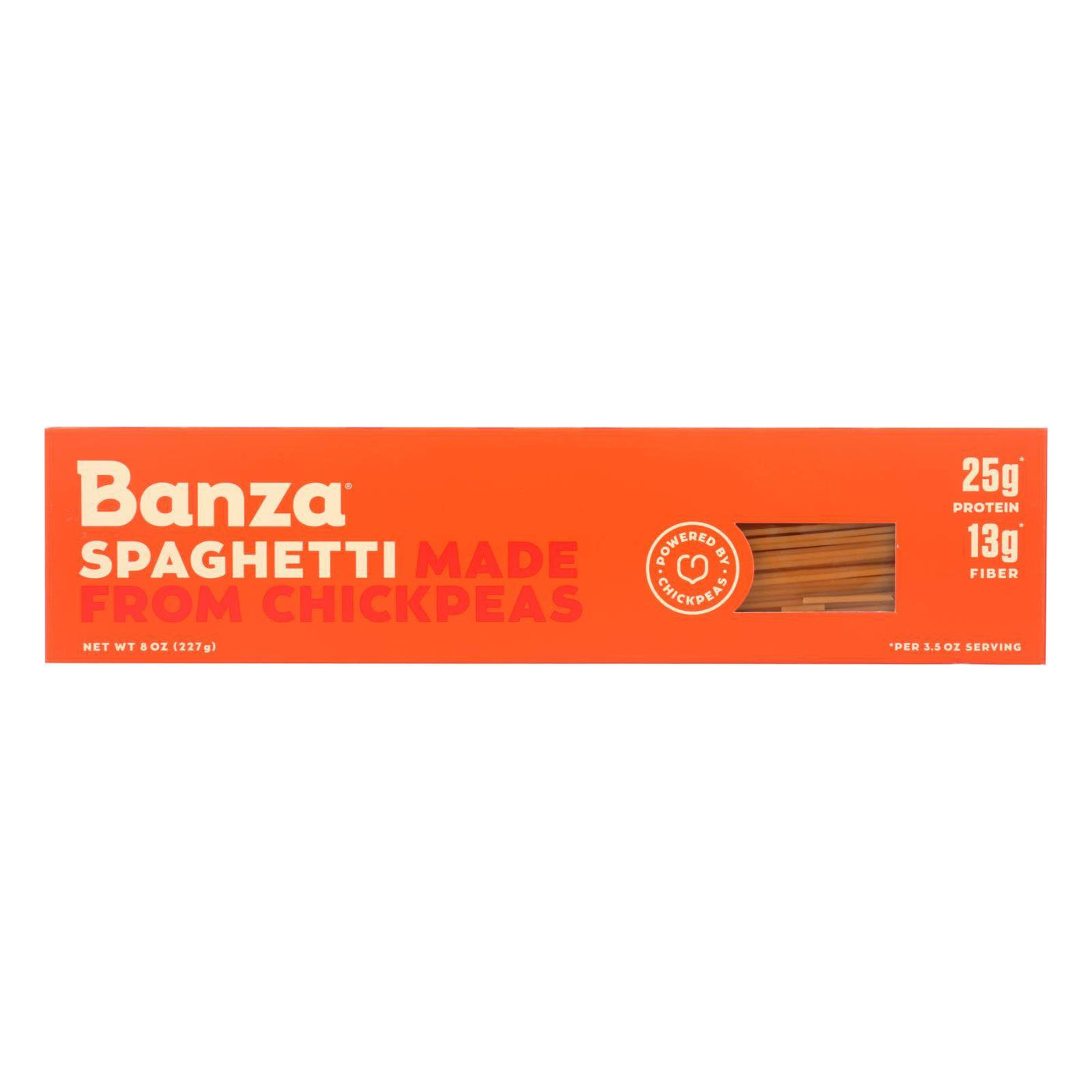 Banza - Chickpea Pasta - Spaghetti - Case Of 12 - 8 Oz. | OnlyNaturals.us