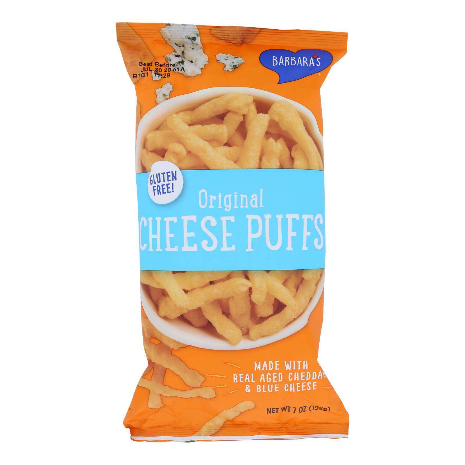 Buy Barbara's Bakery - Baked Cheese Puffs - Original - Case Of 12 - 7 Oz.  at OnlyNaturals.us