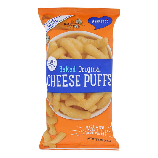 Barbara's Bakery - Baked Original Cheese Puffs - Case Of 12 - 5.5 Oz. | OnlyNaturals.us