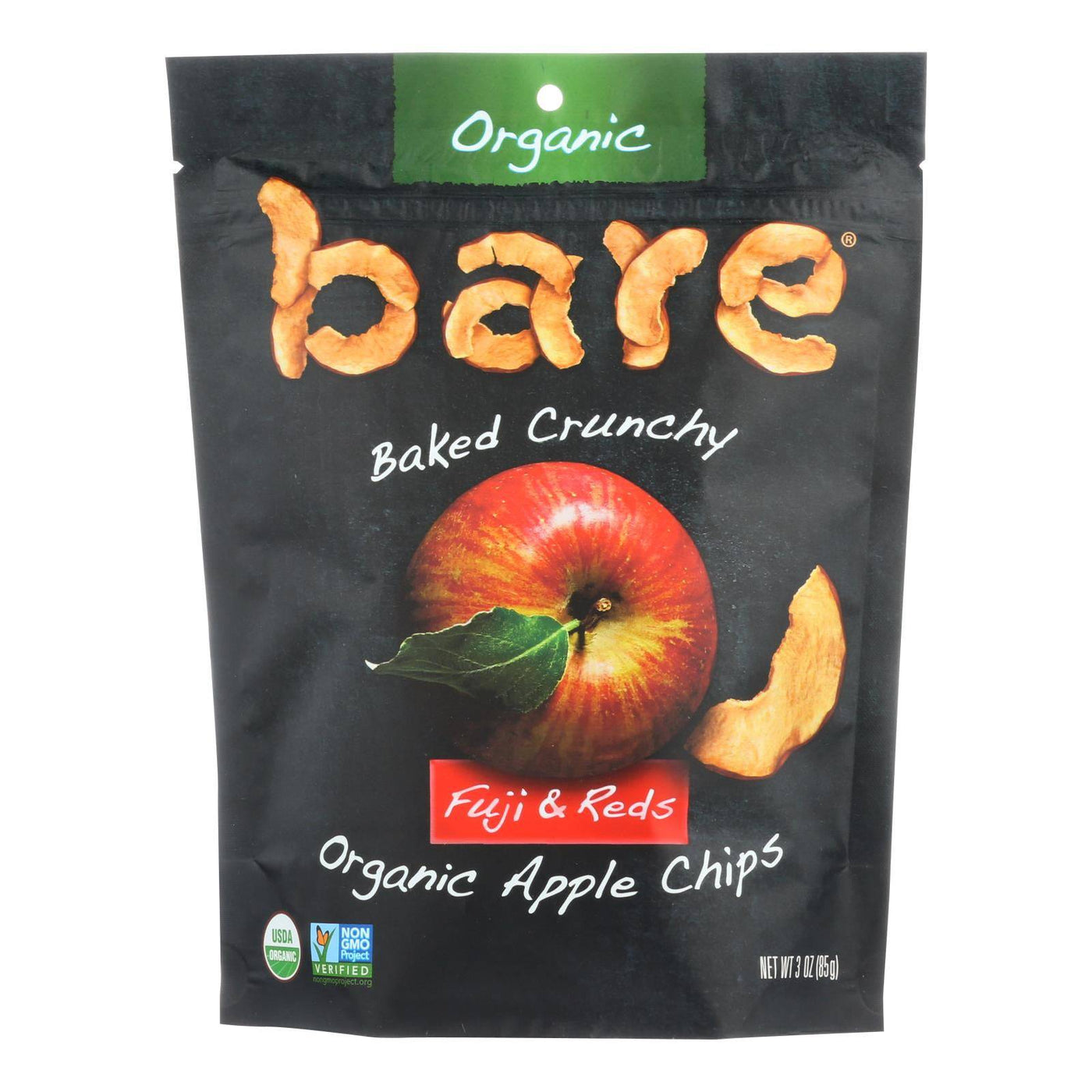 Buy Bare Fruit Apple Chips - Organic - Crunchy - Fuji Red - 3 Oz - Case Of 12  at OnlyNaturals.us