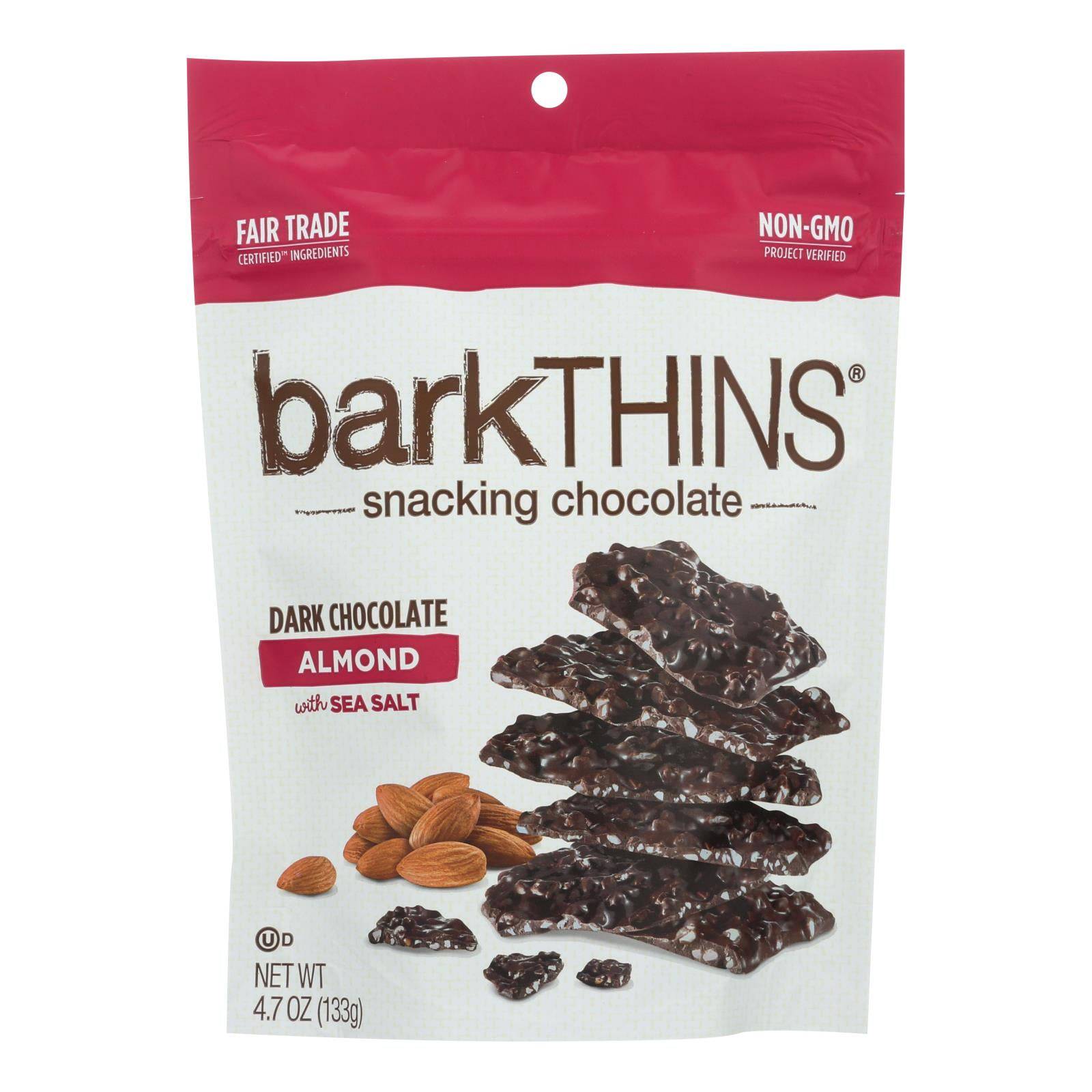 Buy Bark Thins Bark Thins Dark Chocolate - Almond With Sea Salt - Case Of 12 - 4.7 Oz.  at OnlyNaturals.us