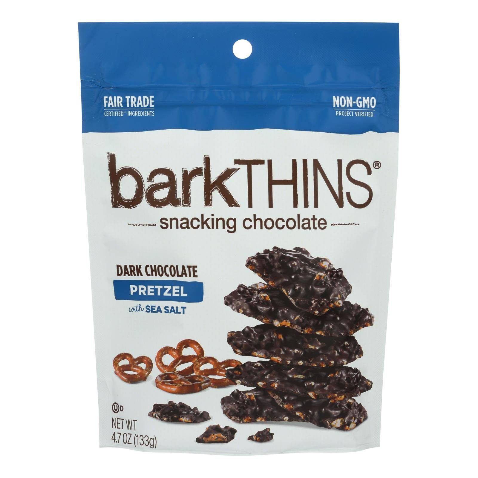 Buy Bark Thins Dark Chocolate - Pretzel With Sea Salt - Case Of 12 - 4.7 Oz.  at OnlyNaturals.us