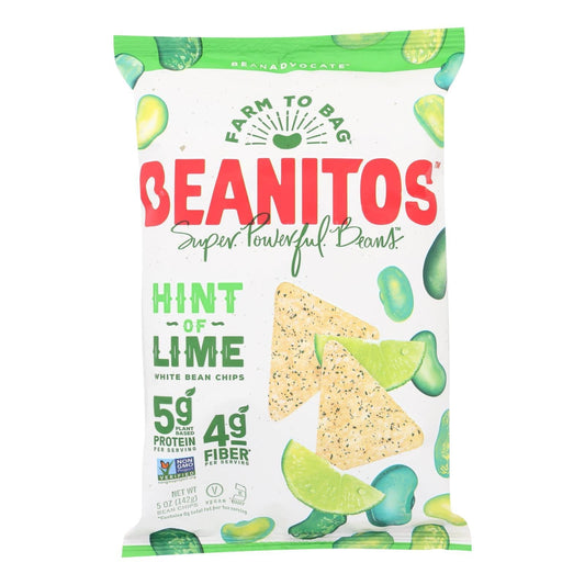Beanitos - White Bean Chips - Hint Of Lime - Case Of 6 - 5 Oz. | OnlyNaturals.us