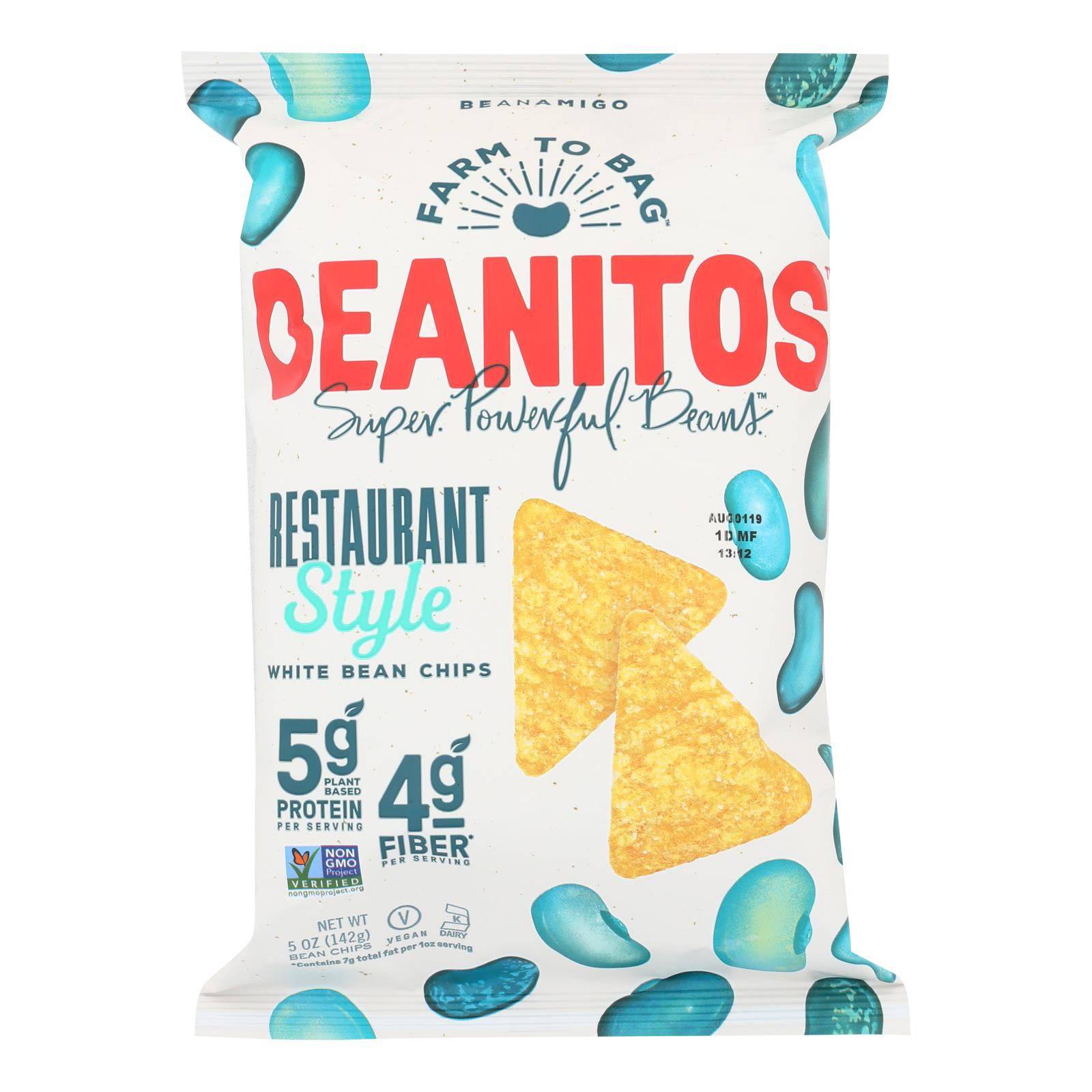 Beanitos - White Bean Chips - Restaurant Style - Case Of 6 - 5 Oz. | OnlyNaturals.us