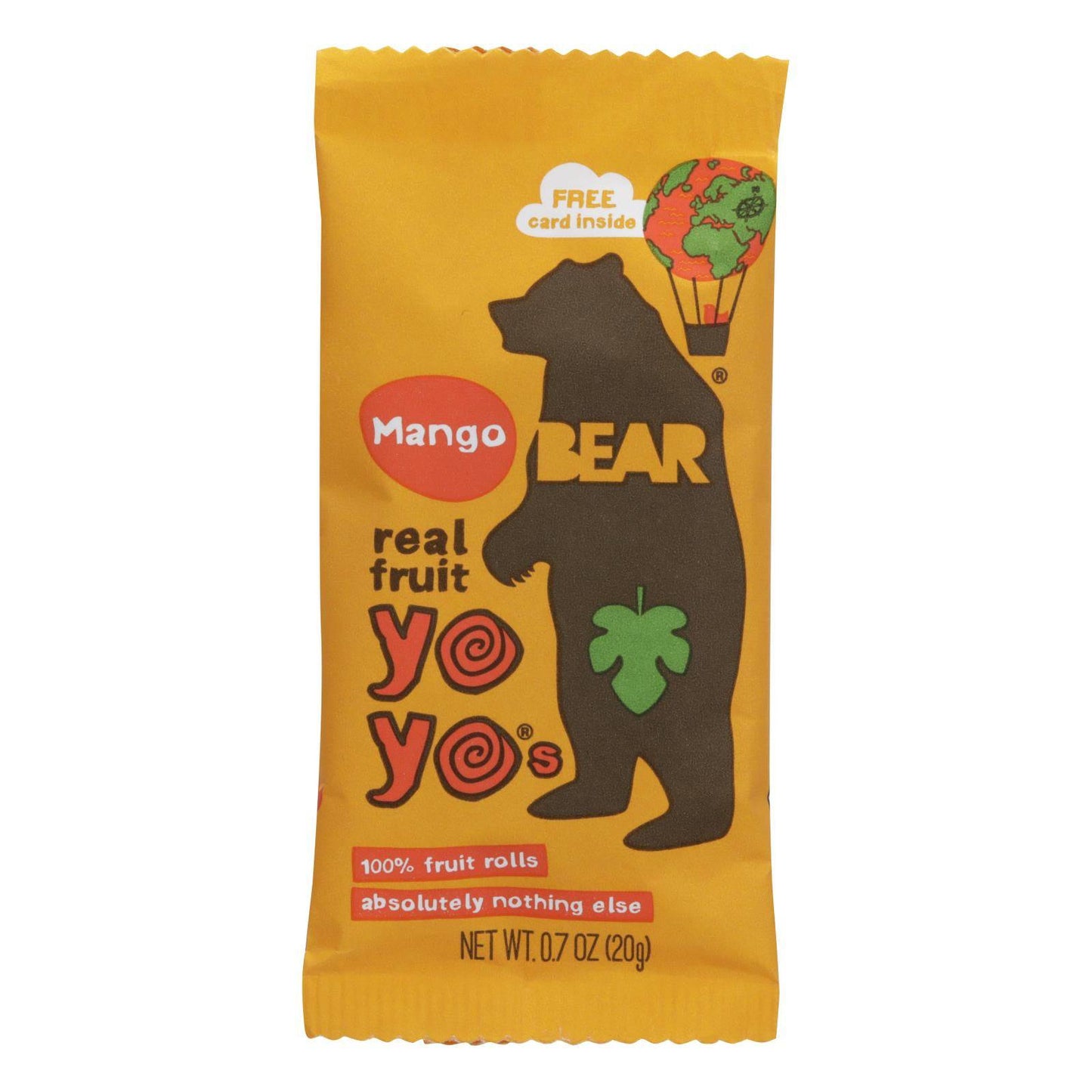 Bear Real Fruit Roll Yoyo - Mango - Case Of 6 - 3.5 Oz | OnlyNaturals.us