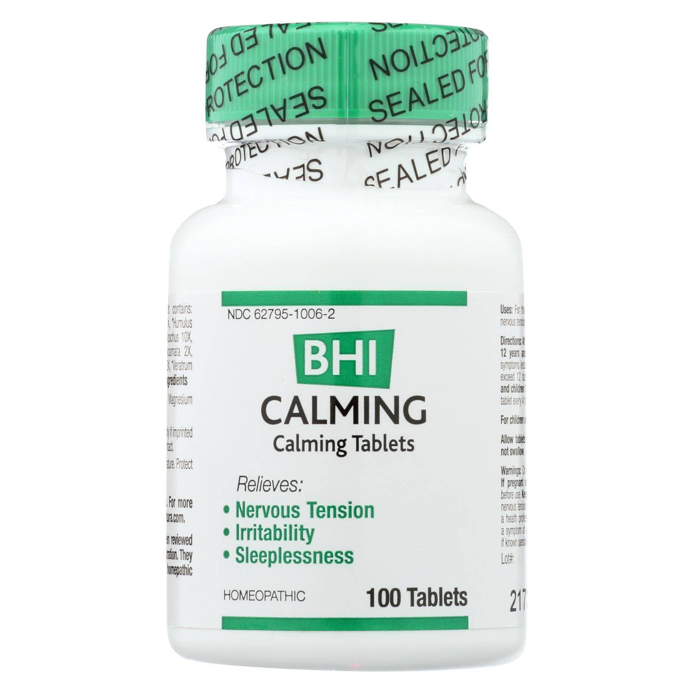 Bhi - Calming - 100 Tablets | OnlyNaturals.us