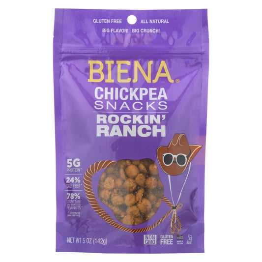 Biena Chickpea Snacks - Rockin' Ranch - Case Of 8 - 5 Oz. | OnlyNaturals.us