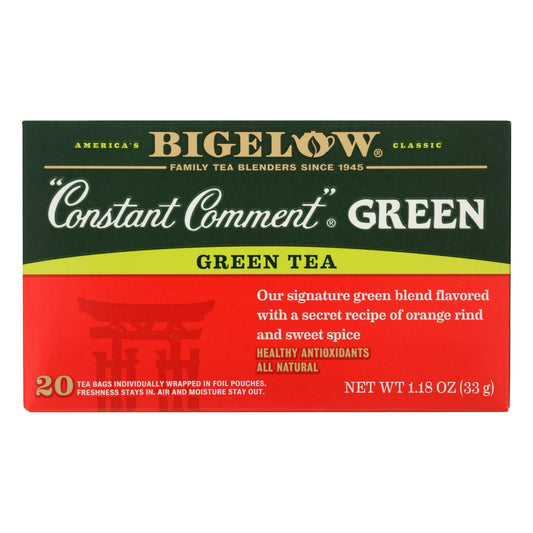 Bigelow Constant Comment Bag Tea Green  - Case Of 6 - 20 Bag | OnlyNaturals.us