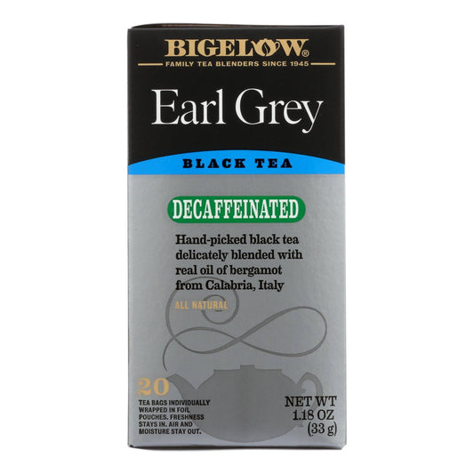 Buy Bigelow Tea Earl Grey Decaffeinated Black Tea - Case Of 6 - 20 Bags  at OnlyNaturals.us