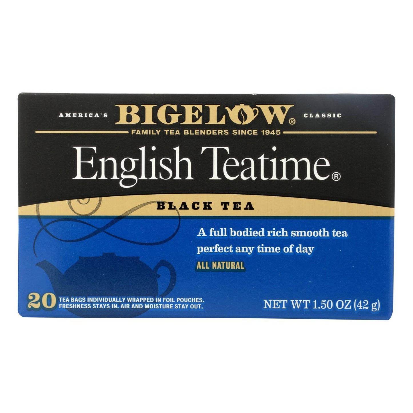 Buy Bigelow Tea English Teatime Black Tea - Case Of 6 - 20 Bags  at OnlyNaturals.us