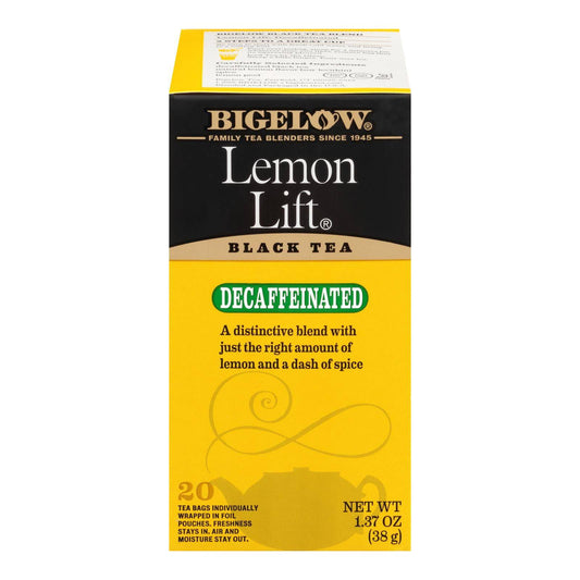 Bigelow Tea Lemon Lift Decaffeinated Black Tea - Case Of 6 - 20 Bags | OnlyNaturals.us