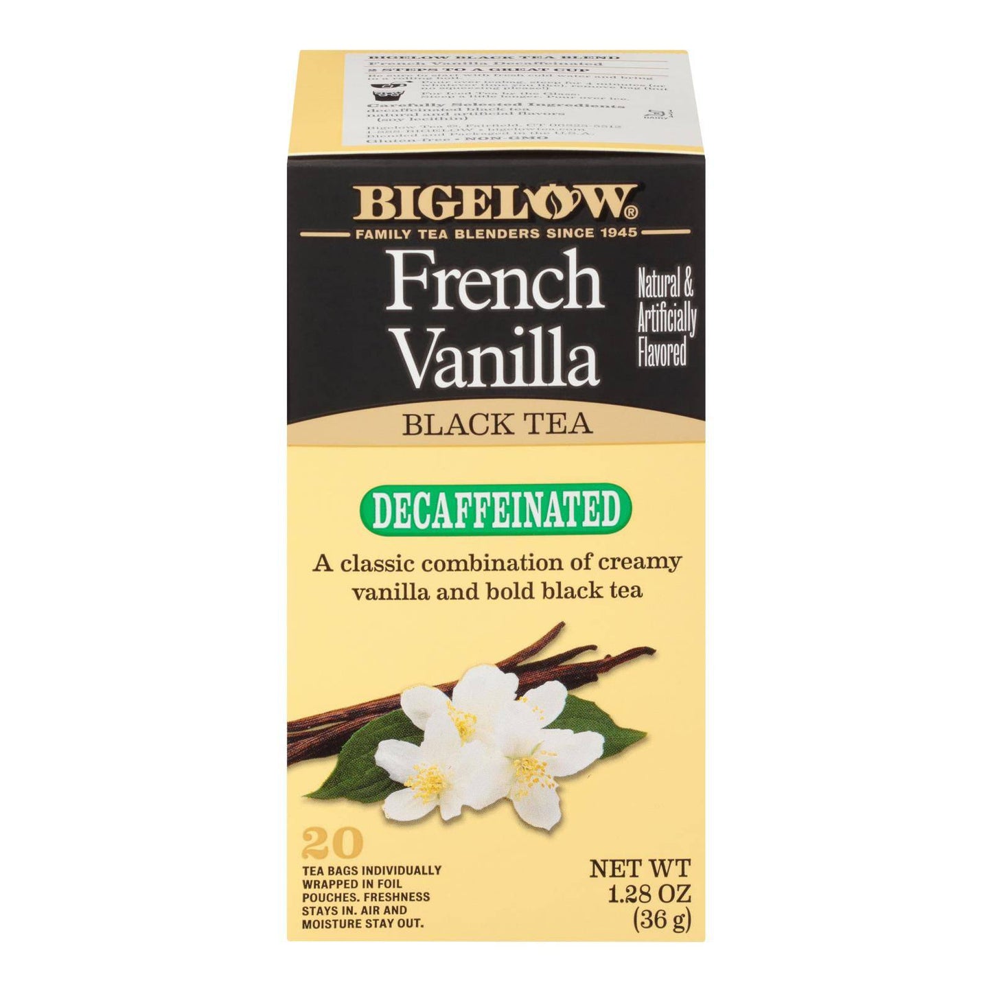 Bigelow Tea Tea - Decaf - French Vanilla - Case Of 6 - 20 Bag | OnlyNaturals.us