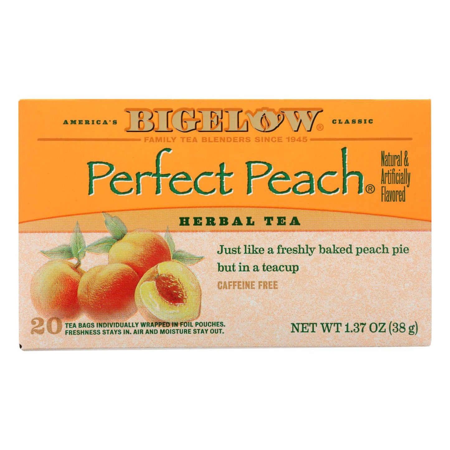 Buy Bigelow Tea Tea - Peach - Case Of 6 - 20 Bag  at OnlyNaturals.us