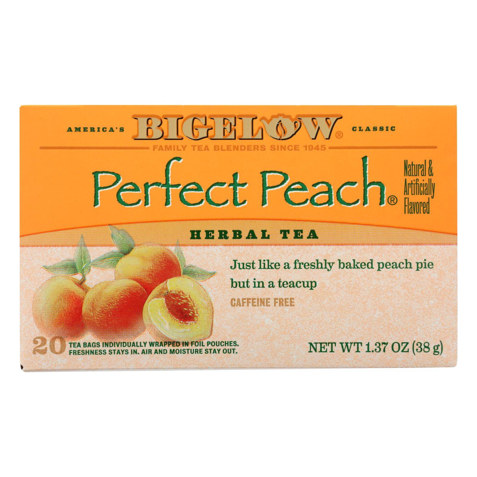 Buy Bigelow Tea Tea - Peach - Case Of 6 - 20 Bag  at OnlyNaturals.us