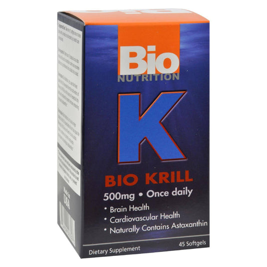 Bio Nutrition - Bio Krill 500mg - 45 Softgels | OnlyNaturals.us