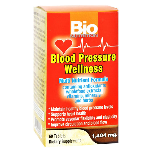 Bio Nutrition - Blood Pressure Wellness - 60 Tablets | OnlyNaturals.us