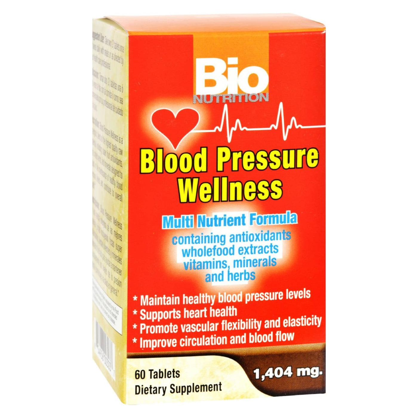 Bio Nutrition - Blood Pressure Wellness - 60 Tablets | OnlyNaturals.us