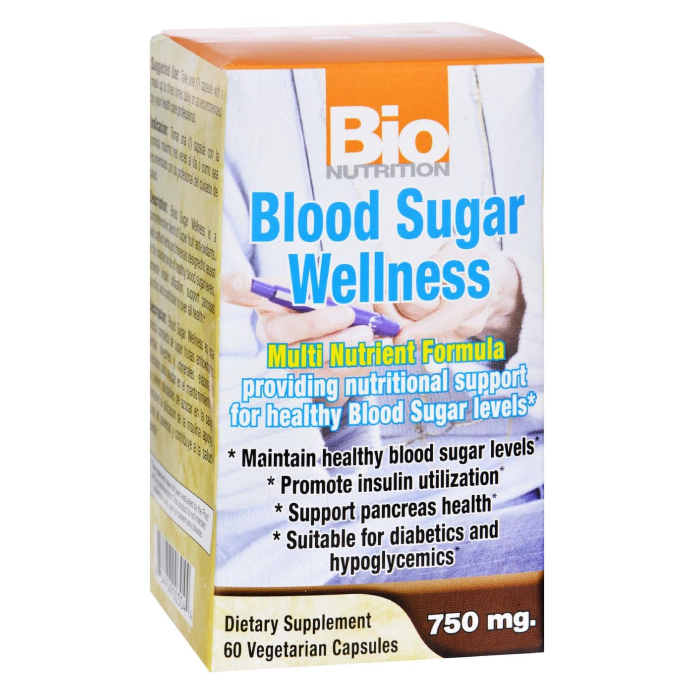 Bio Nutrition - Blood Sugar Wellness - 60 Vegetarian Capsules | OnlyNaturals.us