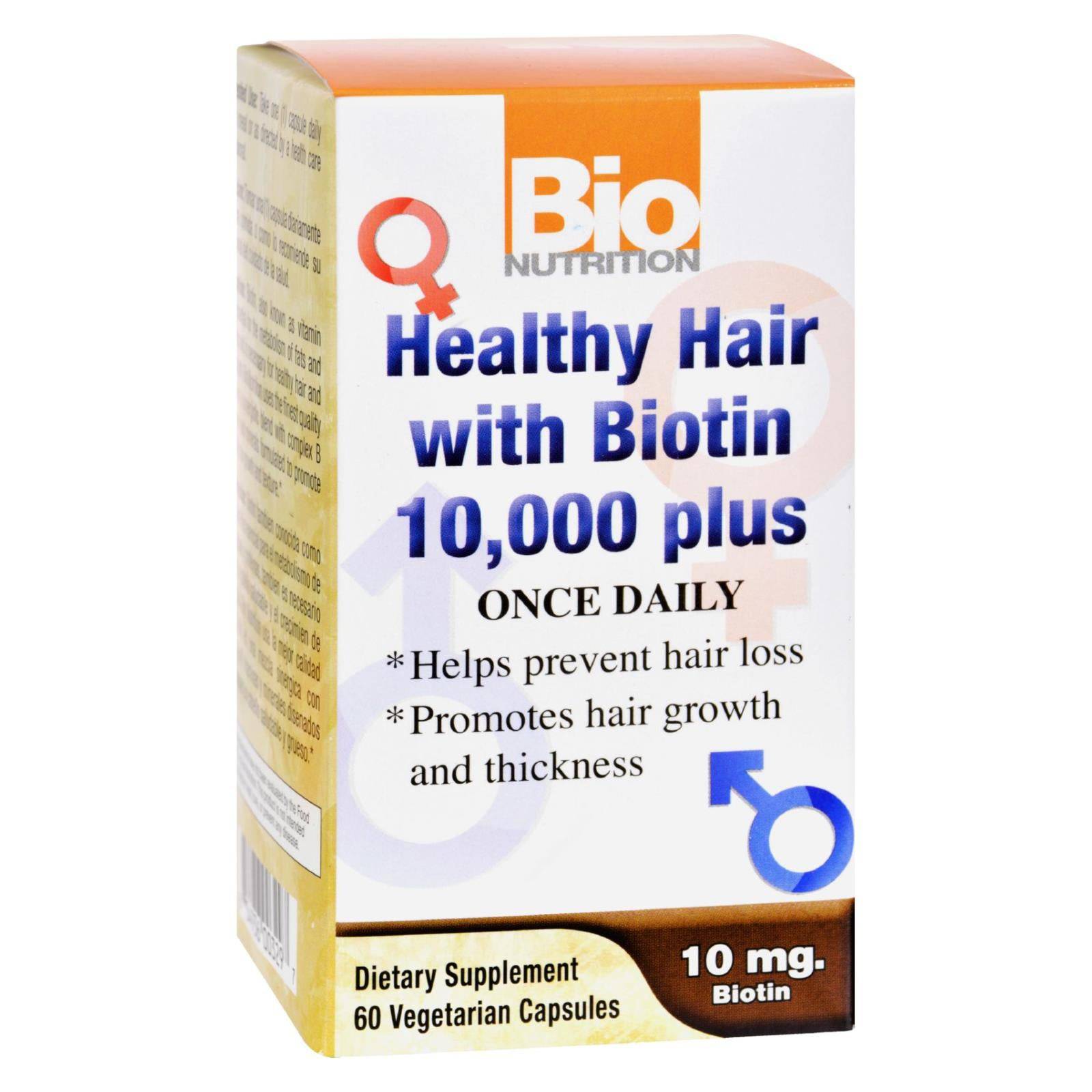 Bio Nutrition - Healthy Hair With Biotin - 60 Ct | OnlyNaturals.us