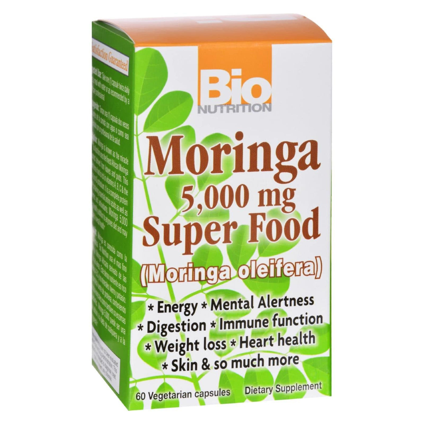 Buy Bio Nutrition - Moringa 5000 Mg Super Food - 60 Vegetable Capsules  at OnlyNaturals.us