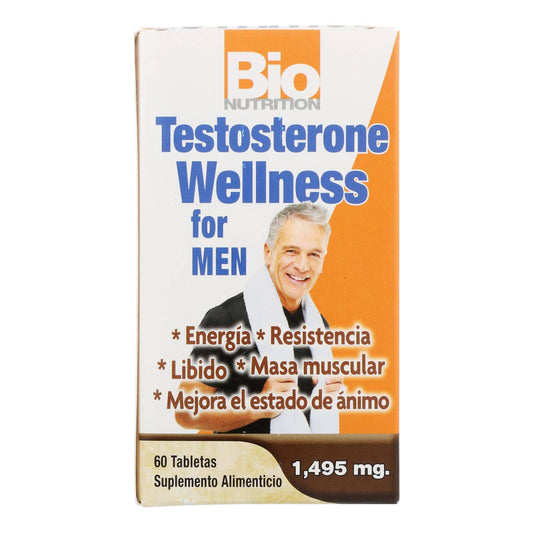 Buy Bio Nutrition - Testosterone Wellness For Men - 60 Tablets  at OnlyNaturals.us