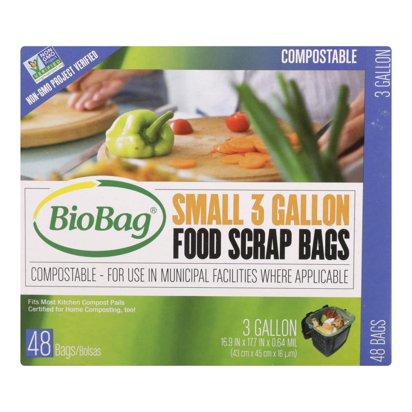 Buy Biobag - Food Scrap Bags - 3 Gallon - 48 Count - Case Of 12  at OnlyNaturals.us
