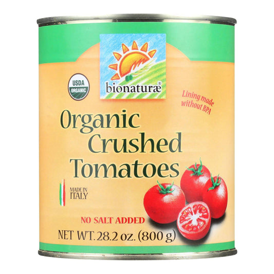 Bionaturae Tomatoes - Organic - Crushed - 28.2 Oz - Case Of 12 | OnlyNaturals.us