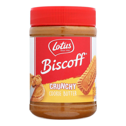 Buy Biscoff Cookie Butter Spread - Peanut Butter Alternative - Crunchy - 13.4 Oz - Case Of 8  at OnlyNaturals.us