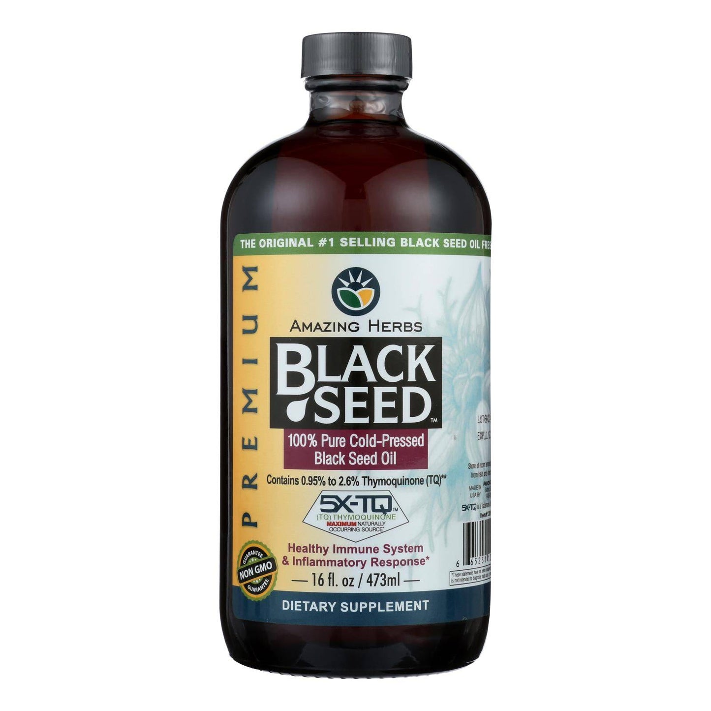 Black Seed - Black Seed Oil Premium - 1 Each - 16 Fz | OnlyNaturals.us