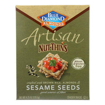 Buy Blue Diamond - Artesion Nut Thins - Sesame Seed - Case Of 12 - 4.25 Oz.  at OnlyNaturals.us