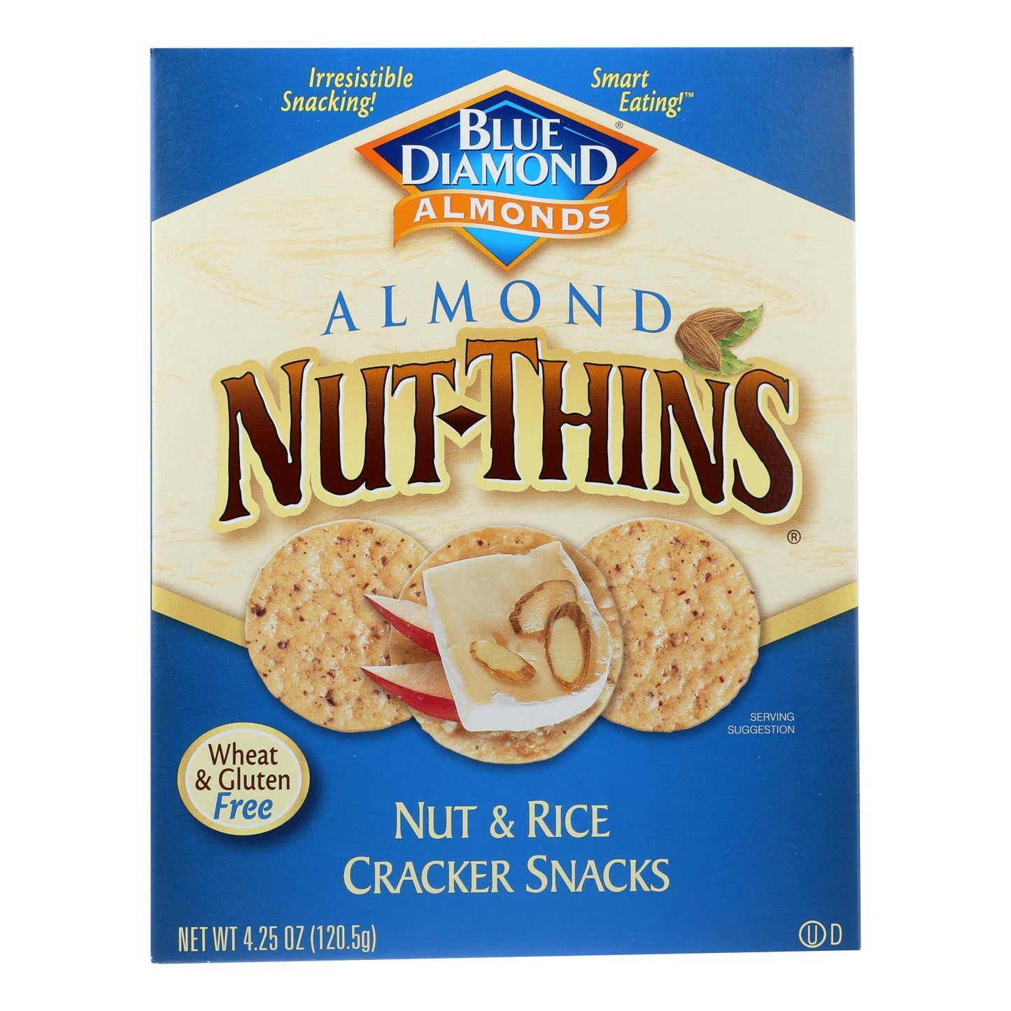 Buy Blue Diamond - Nut Thins - Almond - Case Of 12 - 4.25 Oz.  at OnlyNaturals.us