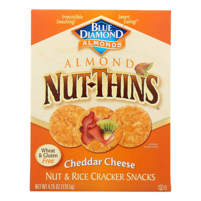 Buy Blue Diamond - Nut Thins - Cheddar Cheese - Case Of 12 - 4.25 Oz.  at OnlyNaturals.us