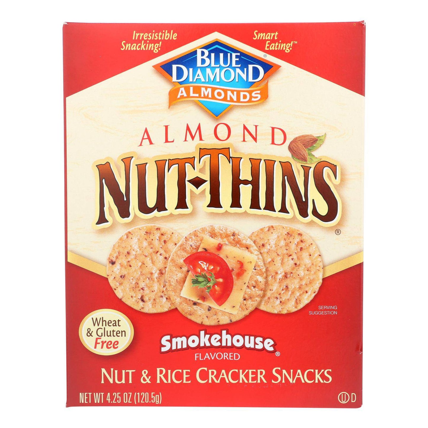 Buy Blue Diamond - Nut Thins - Smokehouse - Case Of 12 - 4.25 Oz.  at OnlyNaturals.us