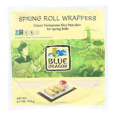 Blue Dragon - Wrappers - Spring Roll - Case Of 12 - 4.7 Oz | OnlyNaturals.us