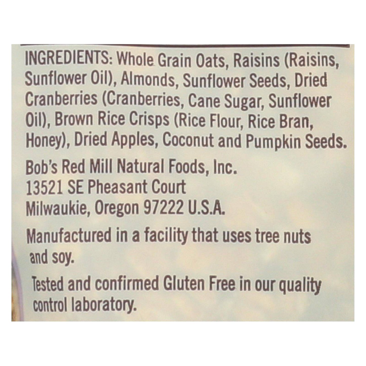 Bob's Red Mill - Muesli Gluten Free - European Style - Case Of 4-16 Oz | OnlyNaturals.us