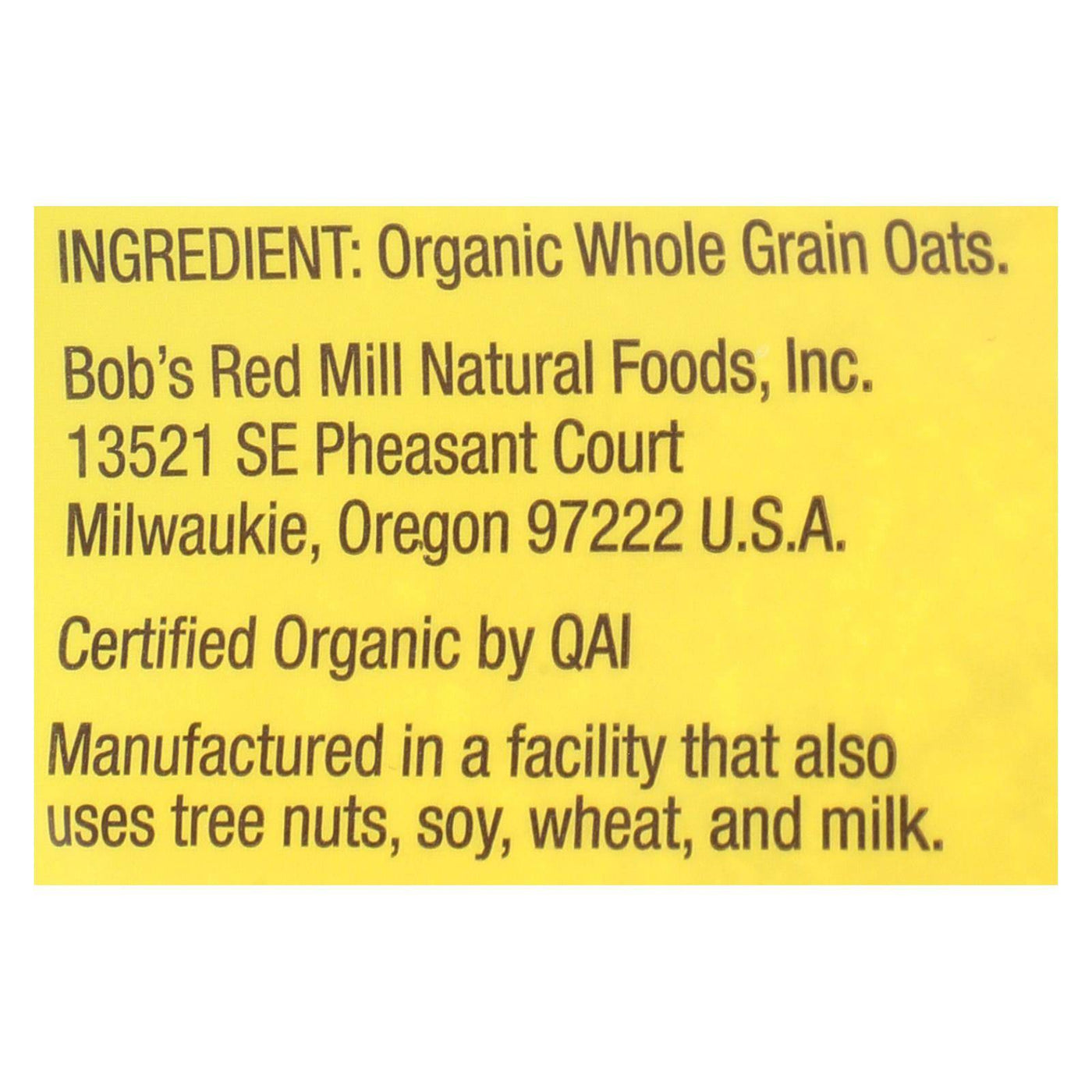 Bob's Red Mill - Oatmeal - Organic Scottish  - Case Of 4 - 20 Oz. | OnlyNaturals.us