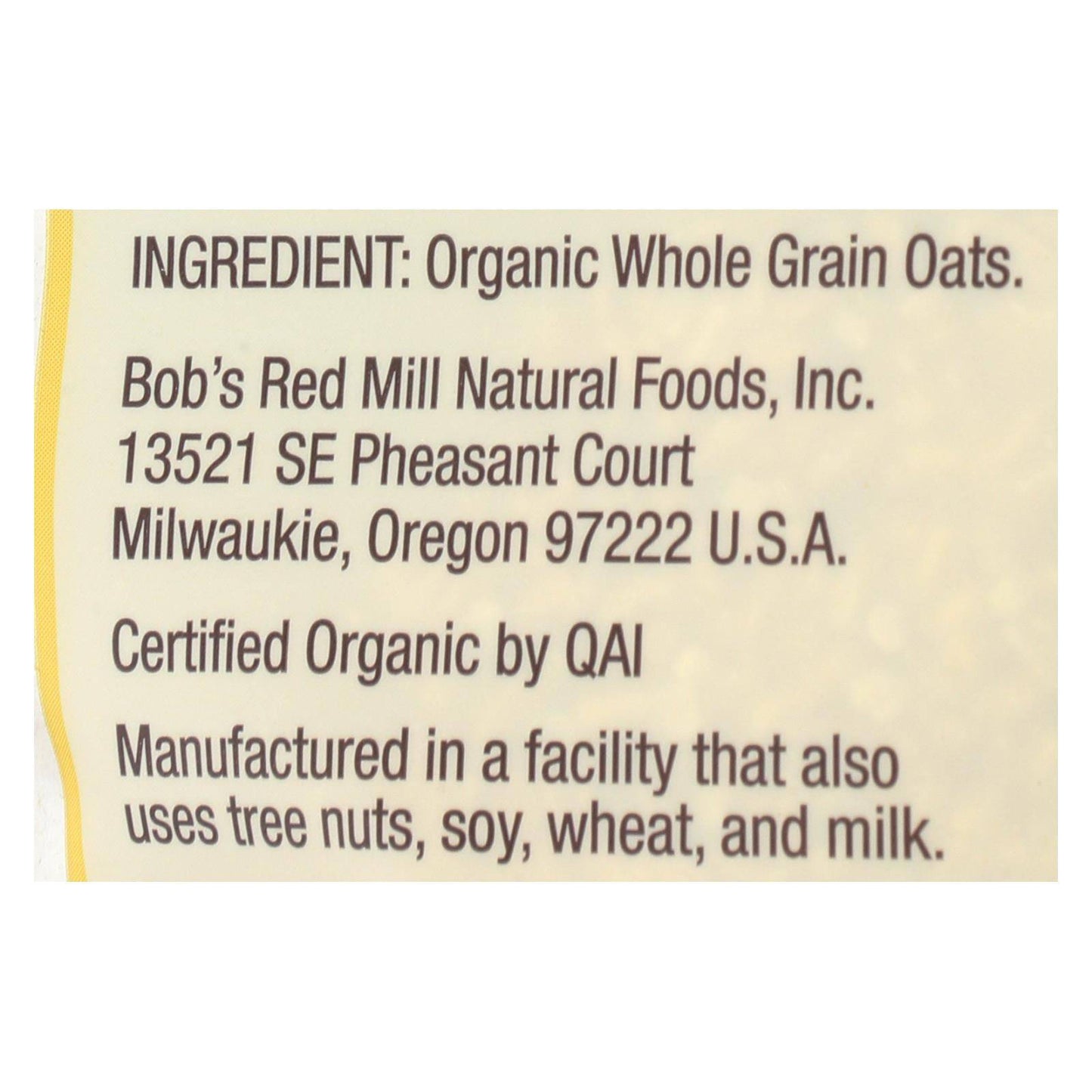 Bob's Red Mill - Oats - Organic Steel Cut Oats - Case Of 4 - 24 Oz. | OnlyNaturals.us