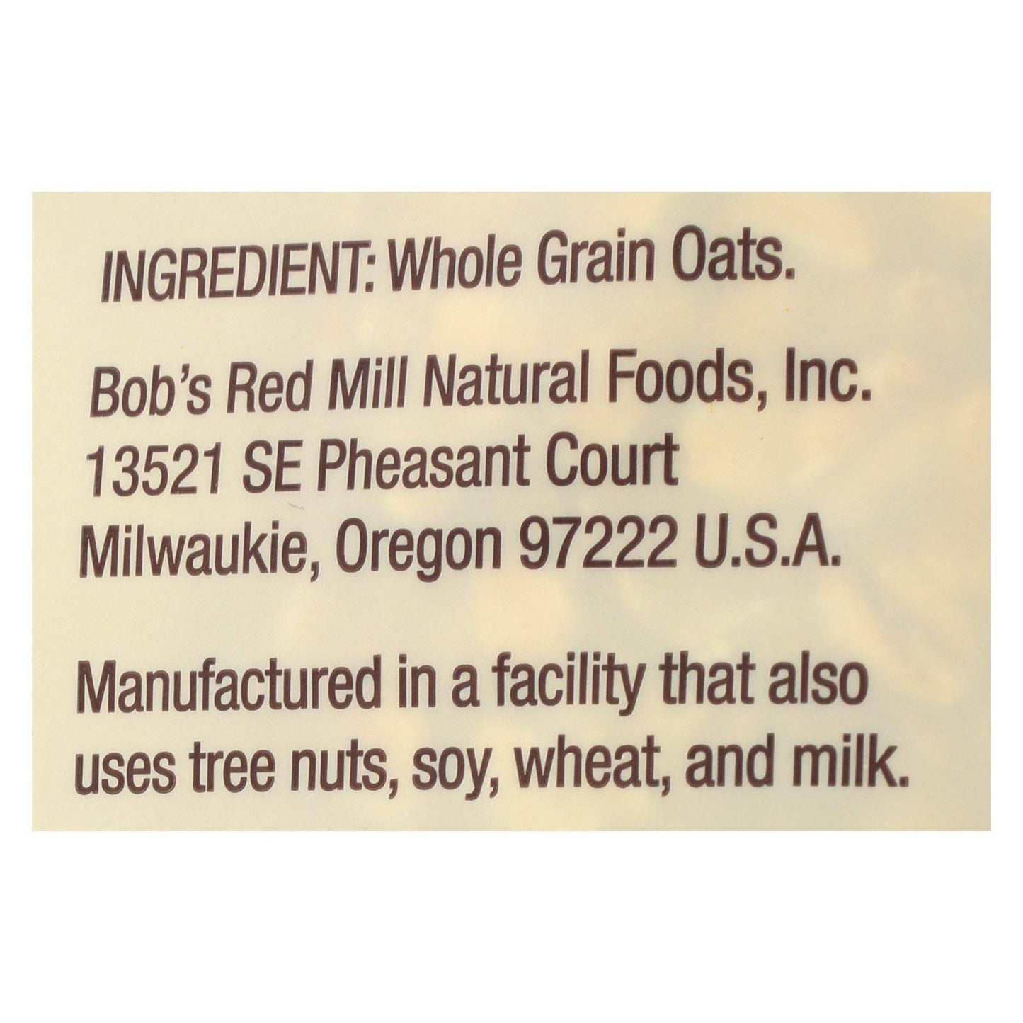 Bob's Red Mill - Old Fashioned Rolled Oats - Case Of 4-32 Oz. | OnlyNaturals.us