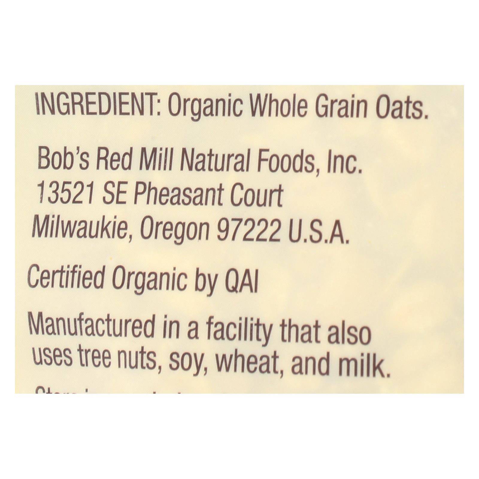 Bob's Red Mill - Organic Old Fashioned Rolled Oats - Case Of 4-16 Oz | OnlyNaturals.us