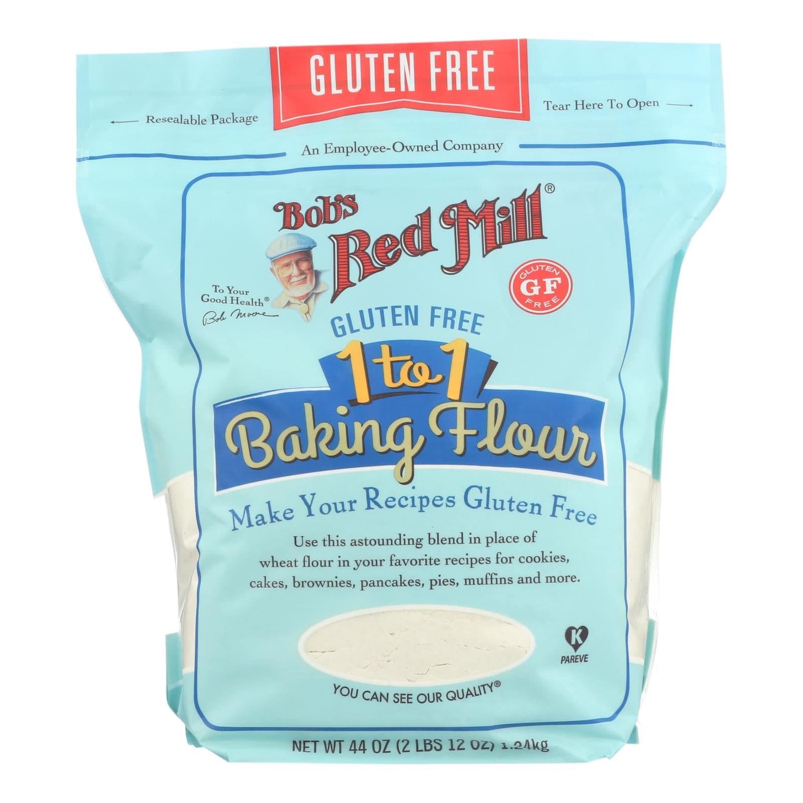 Bob's Red Mill - Baking Flour 1 To 1 - Case Of 4-44 Oz | OnlyNaturals.us