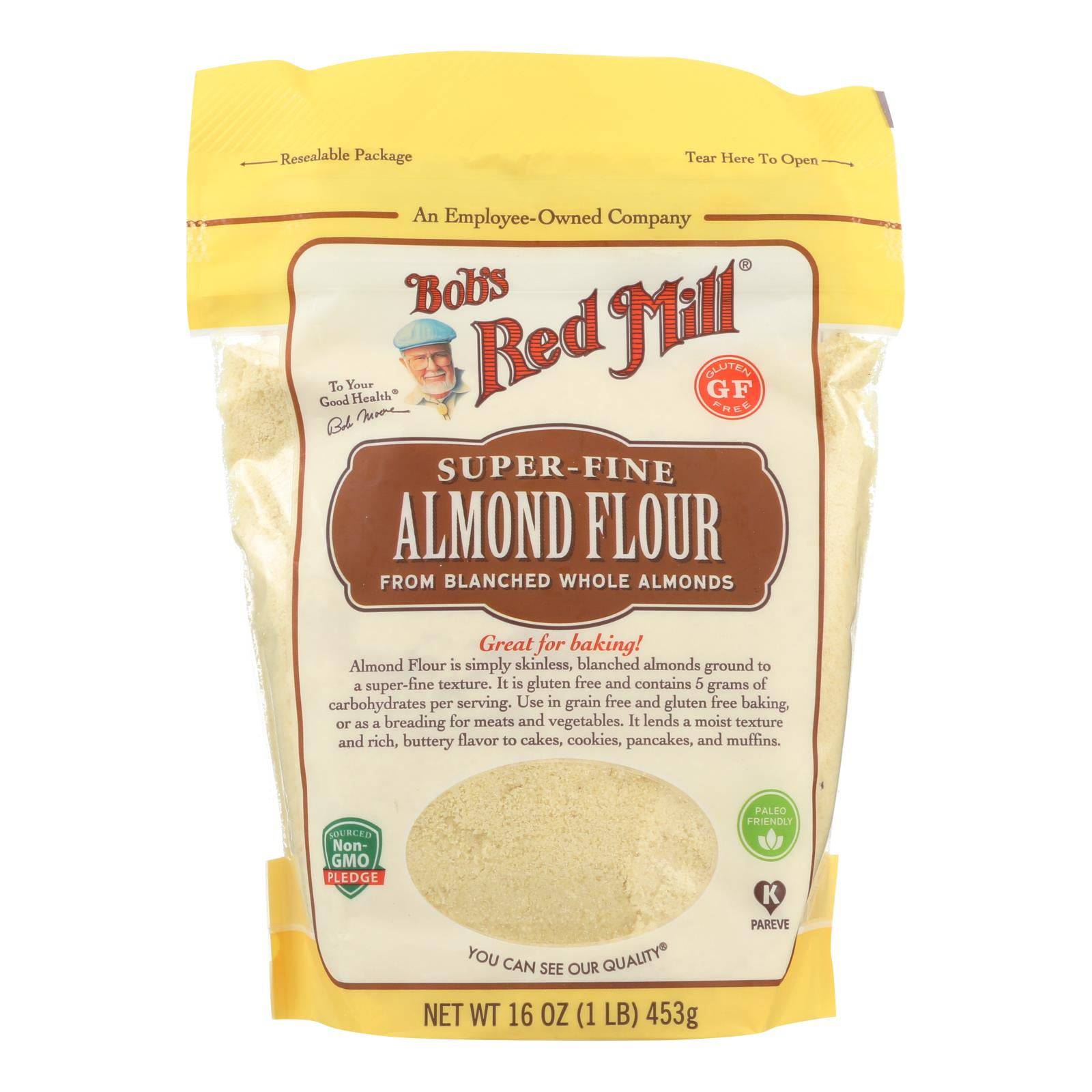 Bob's Red Mill - Flour - Almond - Blanched - Case Of 4 - 16 Oz | OnlyNaturals.us