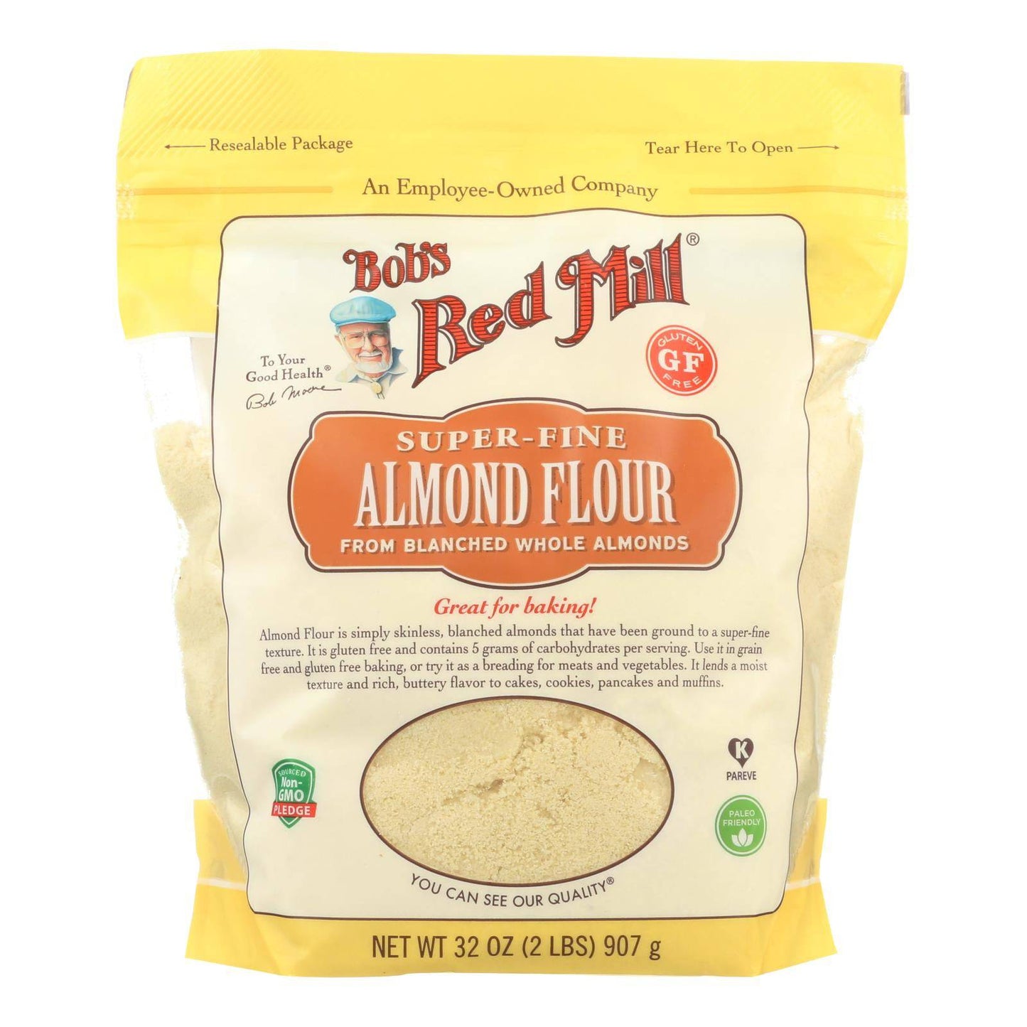 Bob's Red Mill - Flour - Almond - Blanched - Case Of 4 - 32 Oz | OnlyNaturals.us