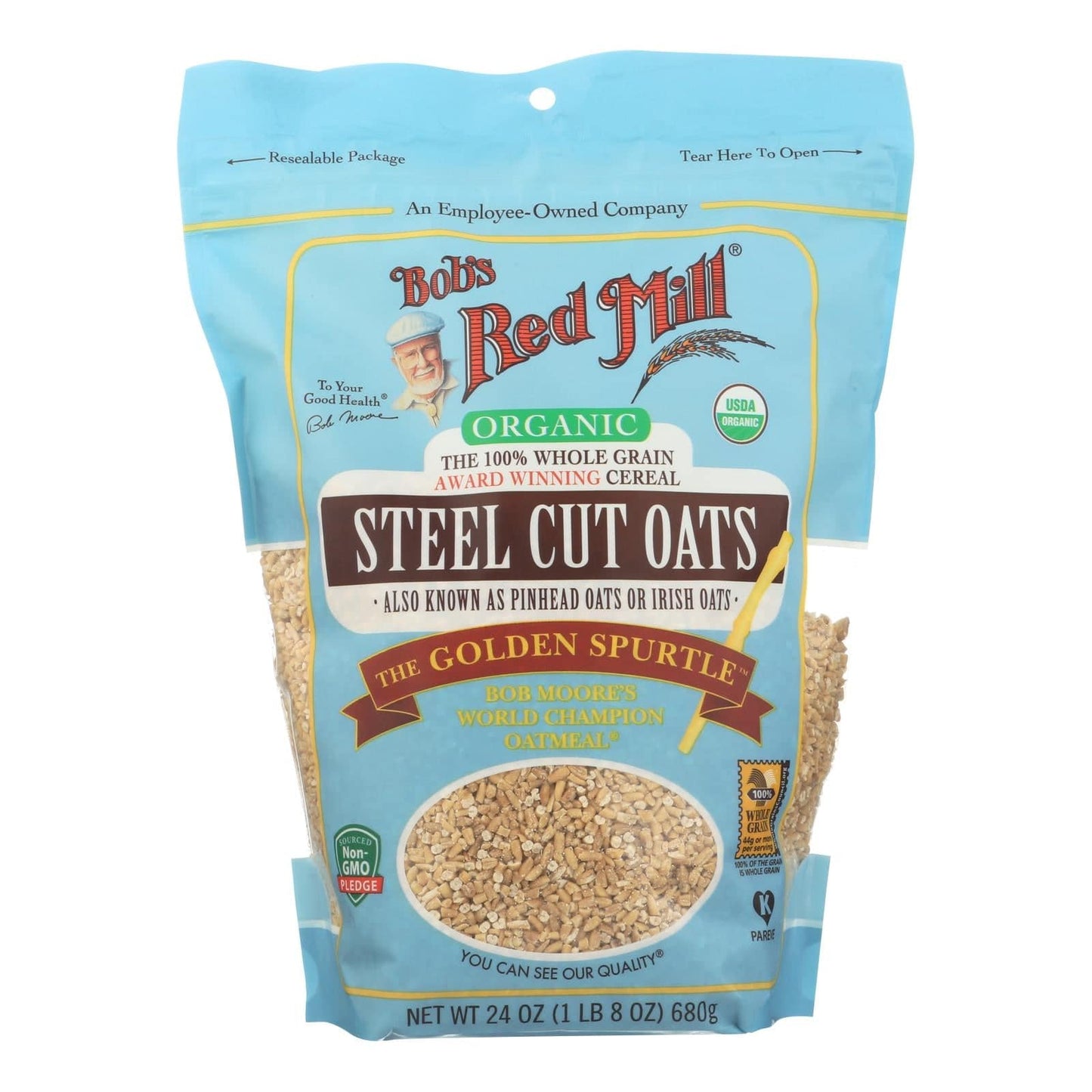 Bob's Red Mill - Oats - Organic Steel Cut Oats - Case Of 4 - 24 Oz. | OnlyNaturals.us