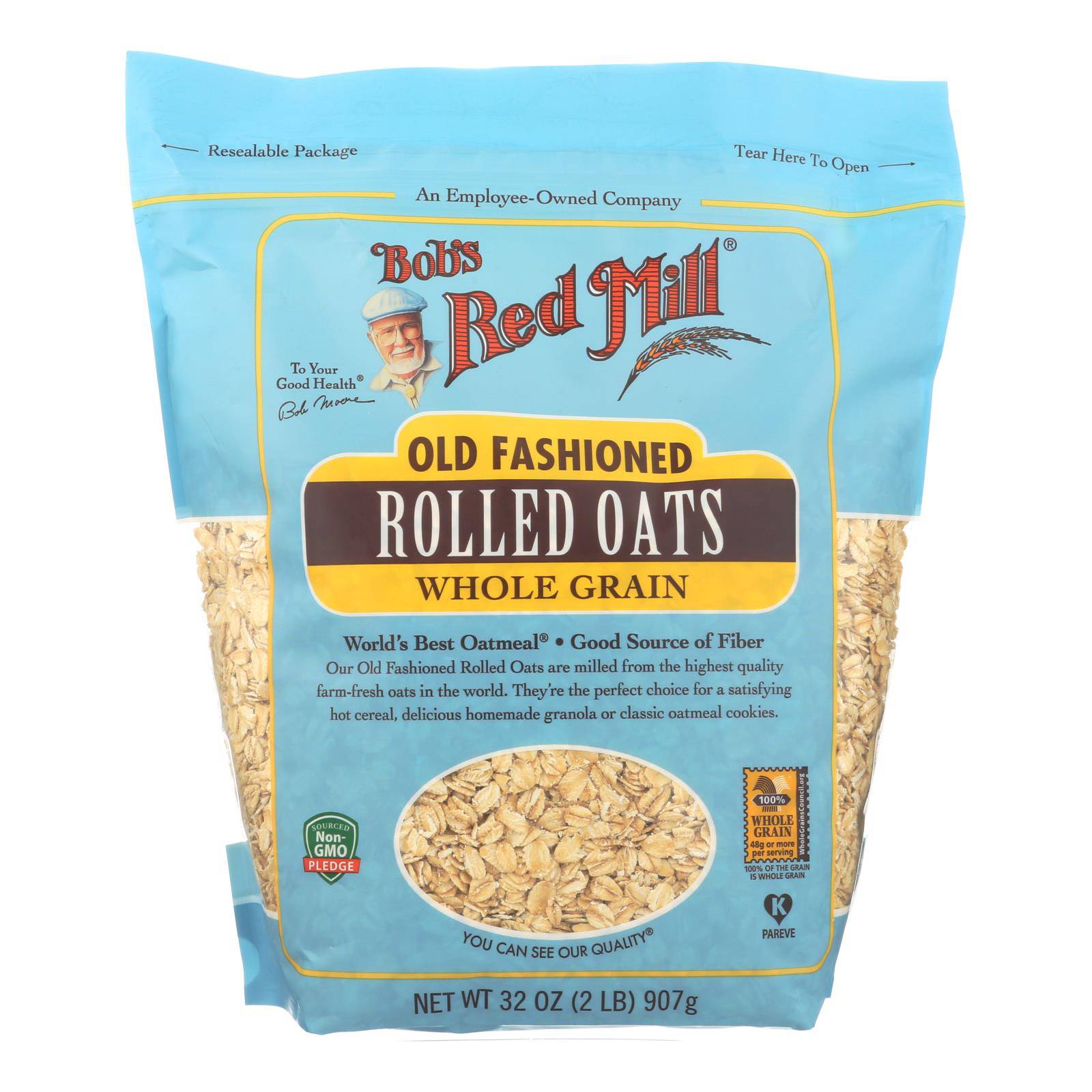 Bob's Red Mill - Old Fashioned Rolled Oats - Case Of 4-32 Oz. | OnlyNaturals.us