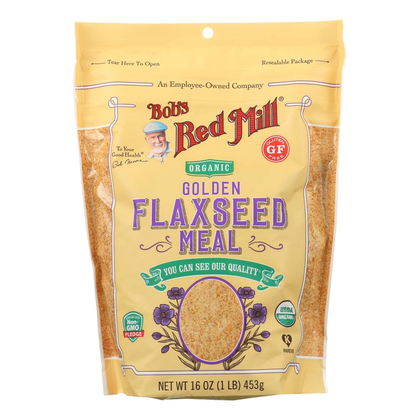 Bob's Red Mill - Organic Flaxseed Meal - Golden - Case Of 4 - 16 Oz | OnlyNaturals.us