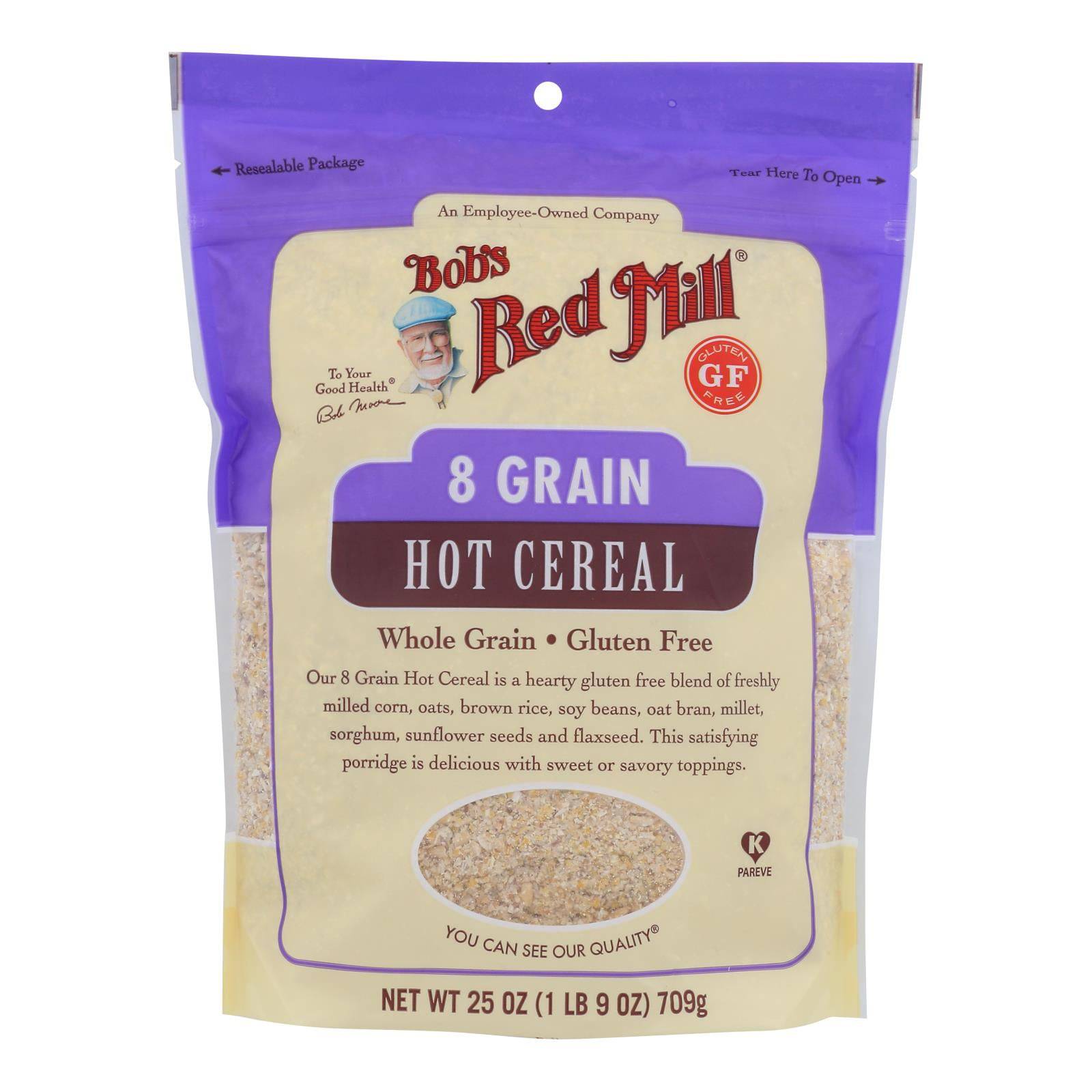 Bob's Red Mill - Cereal 8 Grain Gluten Free - Case Of 4-25 Oz | OnlyNaturals.us