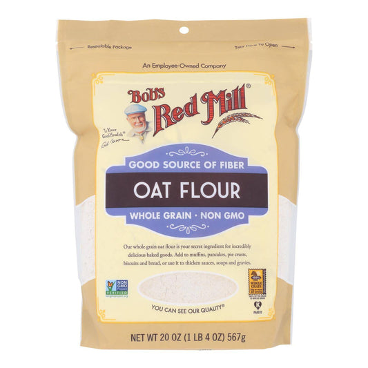 Bob's Red Mill - Flour Oat Whole Grain - Case Of 4-20 Oz | OnlyNaturals.us