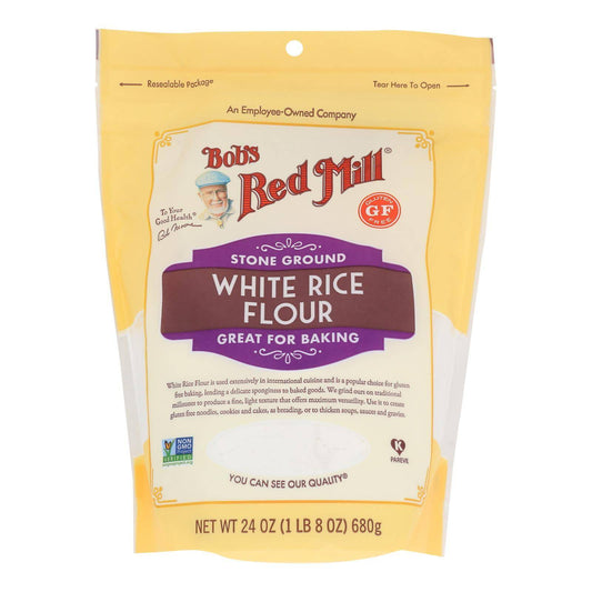 Bob's Red Mill - Flour Wht Rice Stne Ground - Case Of 4-24 Oz | OnlyNaturals.us