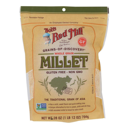 Bob's Red Mill - Millet Whole Grain Gluten Free - Case Of 4-28 Oz | OnlyNaturals.us