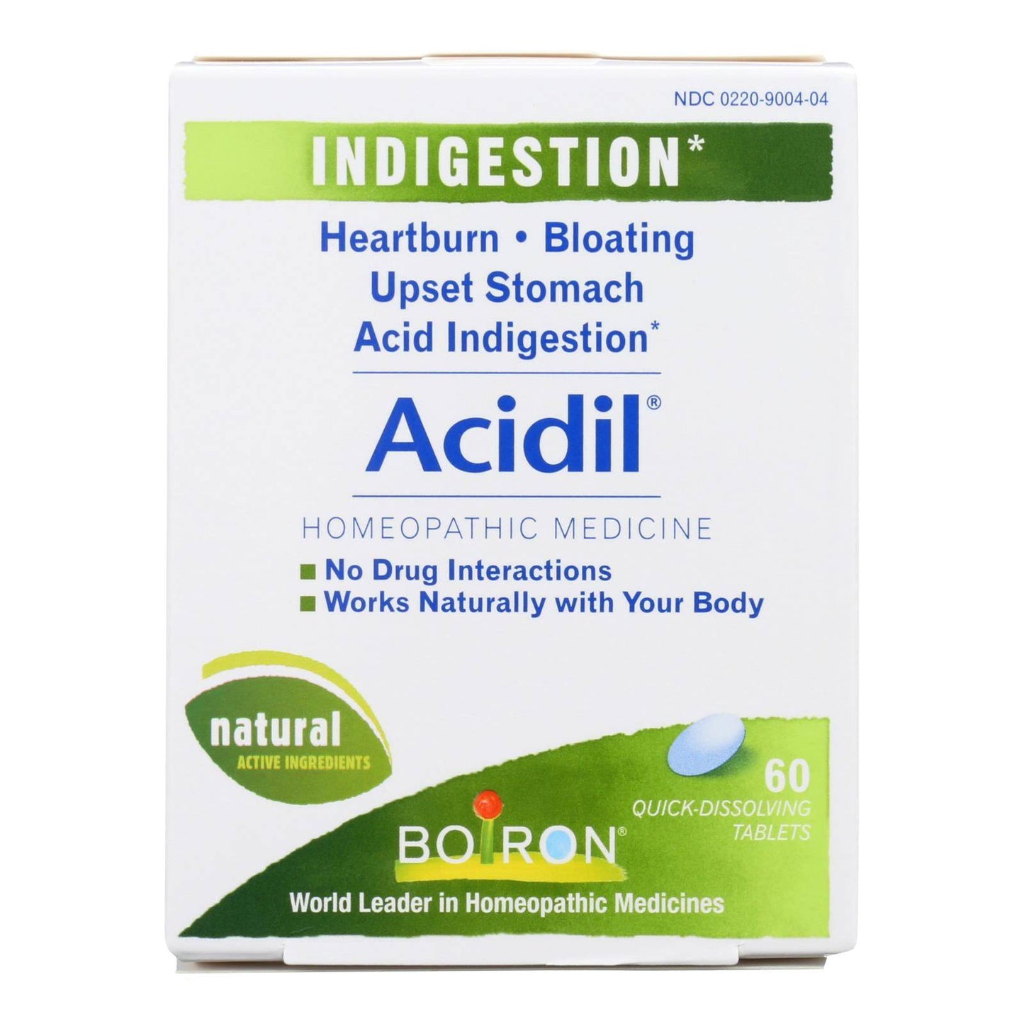Buy Boiron - Acidil - 60 Tablets  at OnlyNaturals.us